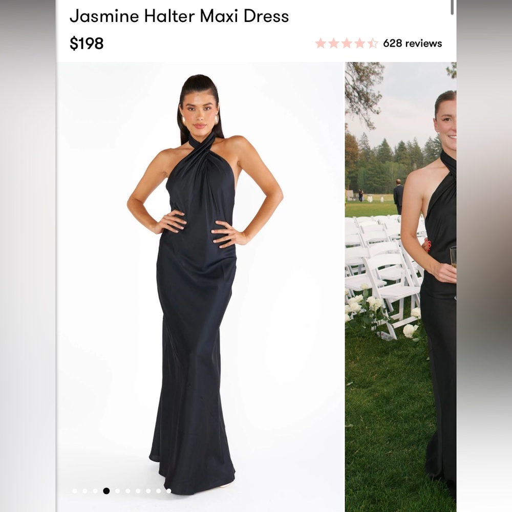 Show Me Your Mumu - Jasmine Black Halter Dress